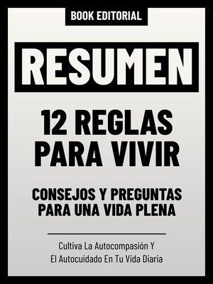 cover image of Resumen--12 Reglas Para Vivir